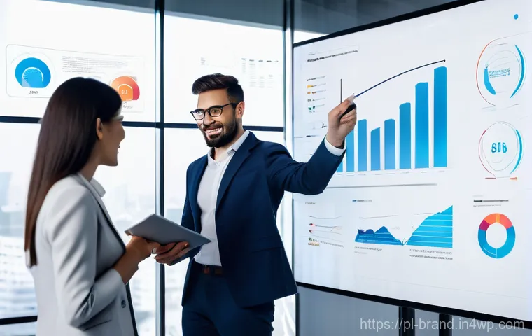 비즈니스 모델에 따른 온라인 브랜딩 전략 - **Prompt 1: Building a Dynamic Online Brand Foundation**
A diverse team of professionals (male a...